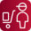 Icon_ Red_ Warehouse Cart Worker Streamline Streamline Light 3.0